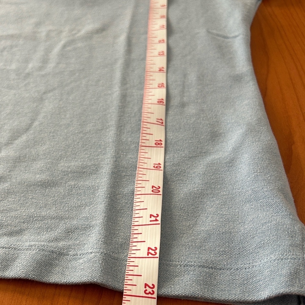 NWOT Classic Light Blue Polo Top with Subtle Embroidered Logo.. - Picture 9 of 11